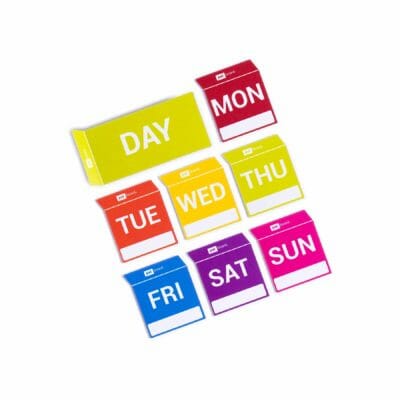 PATboard LEAN-Planungstage der Woche - magnetische wiederverwendbare Karten