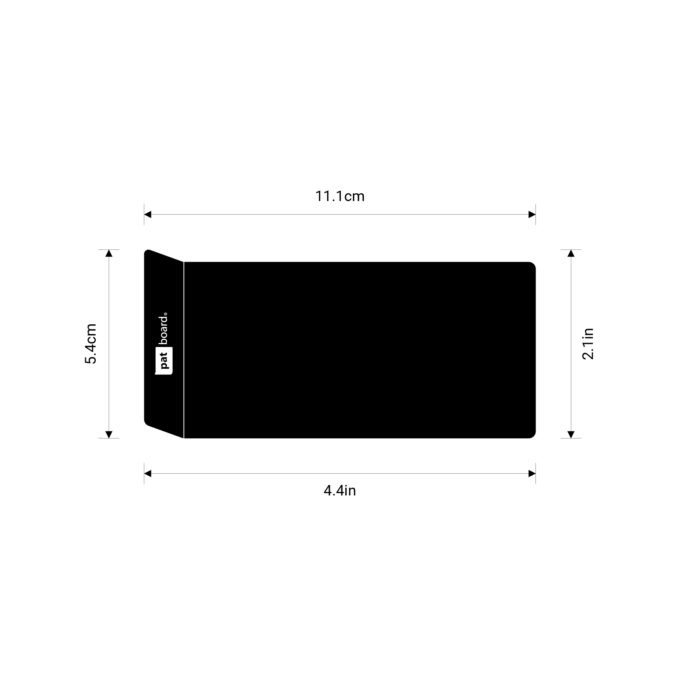 PATboard LABELcard mittlere magnetische Größen - In Zentimetern und Zoll